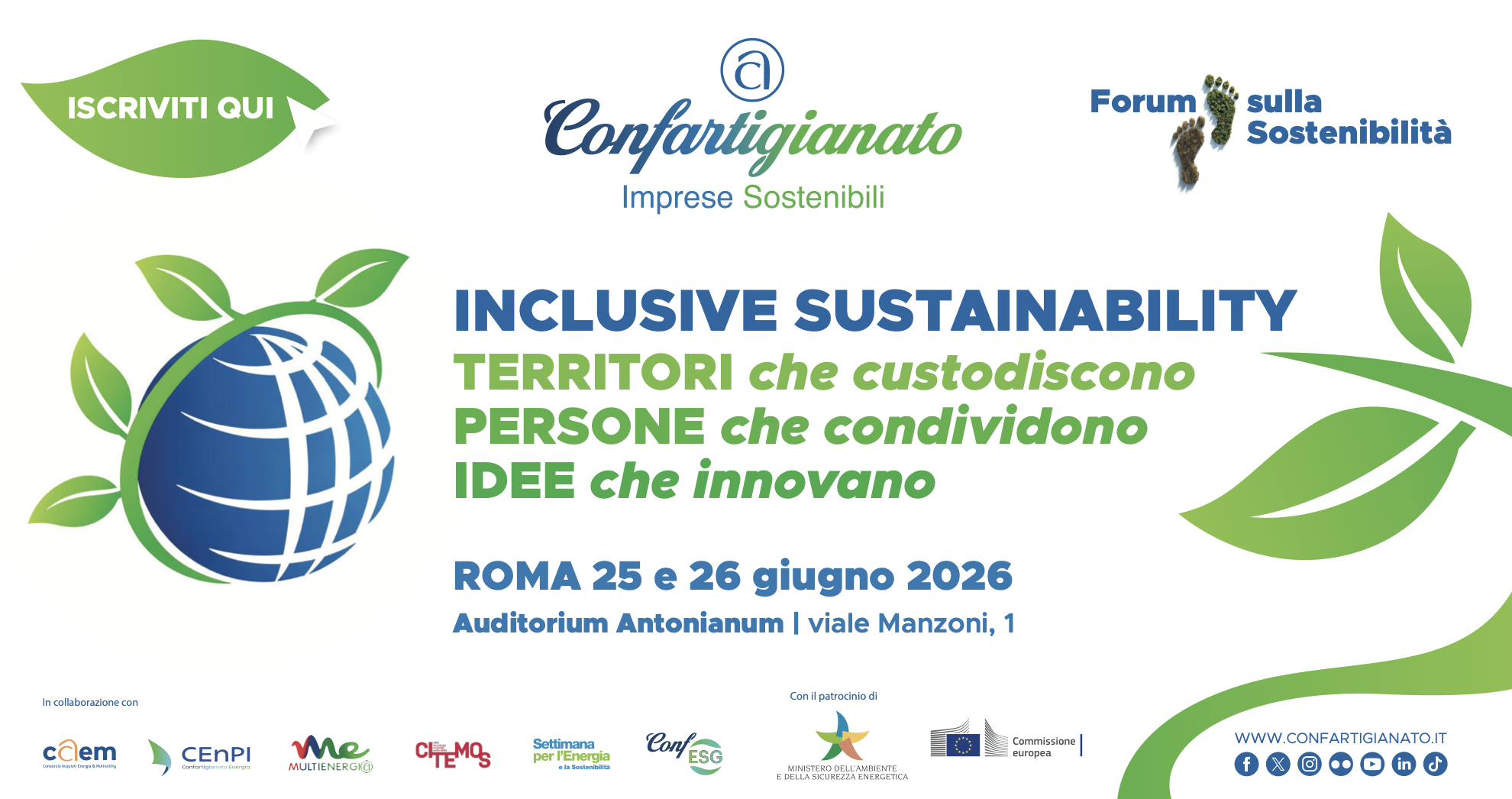 INCLUSIVE SUSTAINABILITY: territori che custodiscono, persone che condividono, idee che innovano